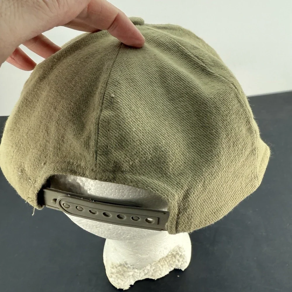 Vintage 90's Olive Green Beige Hyperlite Boards Distressed S/M Hat